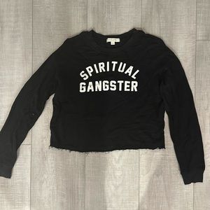 SPIRITUAL GANGTER - Cropped Crewneck Sweatshirt